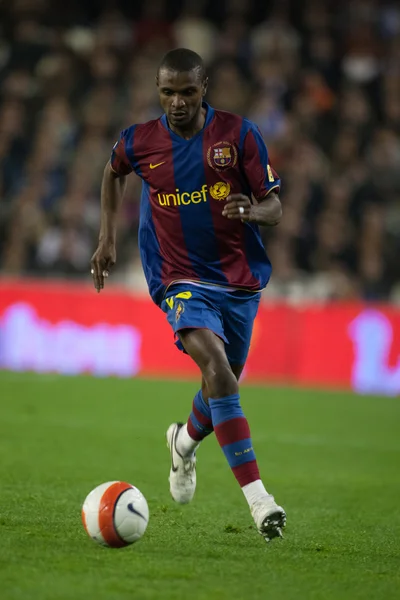 Eric abidal i aktion — Stockfoto